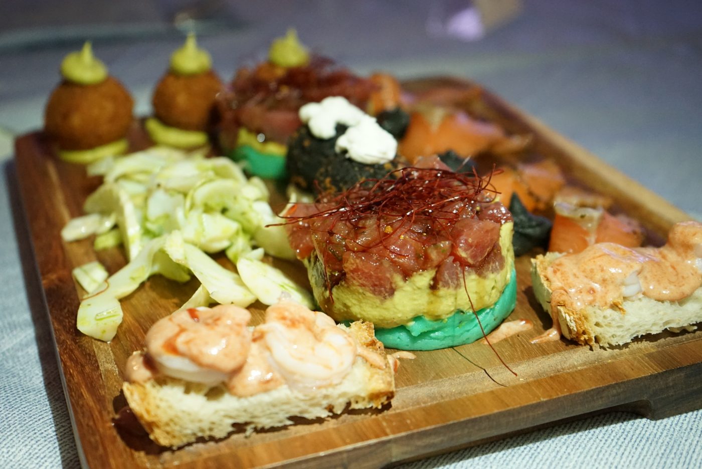 Antipasto di mare servito al ristorante Torre del Cupo